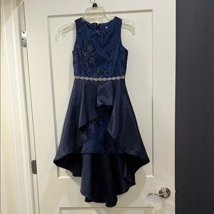 Elegant Navy Blue Kids Dress